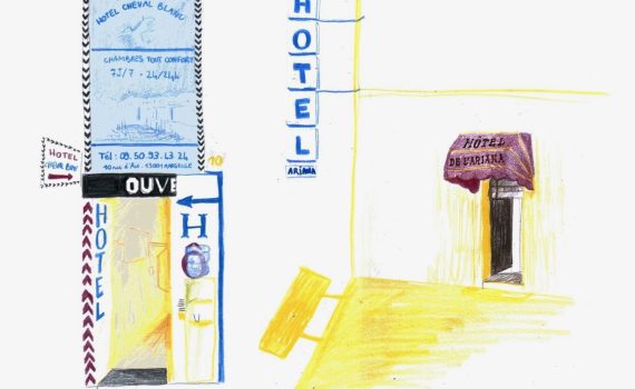 Devantures d’hôtels meublés à Marseille, Zélie Dareths, 2025