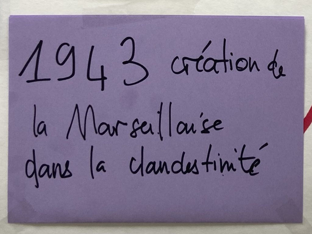 Création clandestine de La Marseillaise