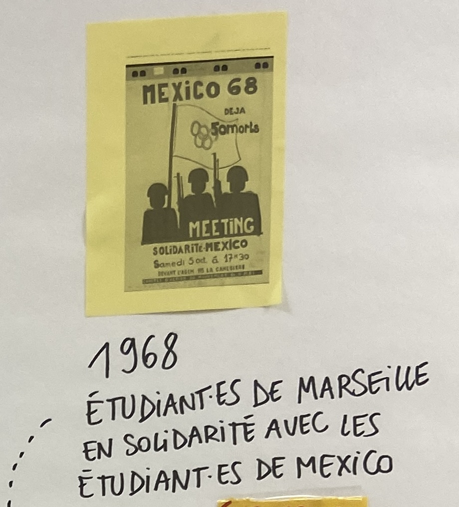 Solidarité étudiante avec les étudiant·es de Mexico.