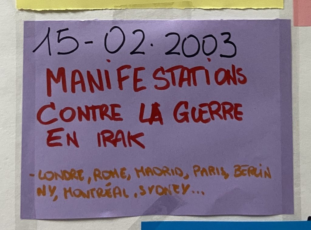 Manifestation contre la guerre en Irak