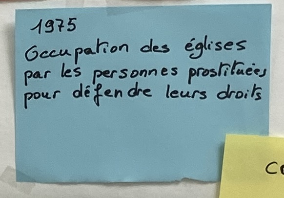 Occupation des églises par des personnes prostituées.